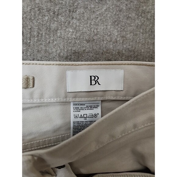 Banana Republic Athletic Traveler Pant Mens 30x30(25.5) Transition Cream Tapered - Picture 8 of 12